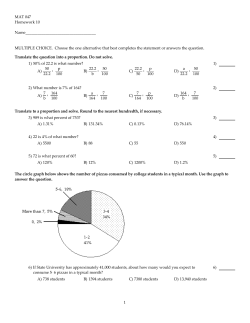 Solve. If necessary, round percents to the nearest tenth
