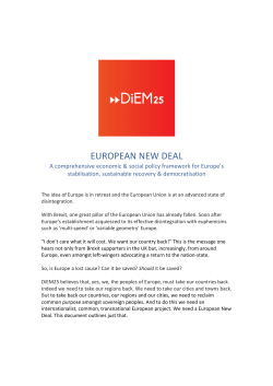 european new deal