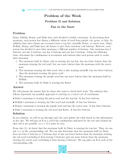 Problem of the Week