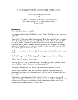 Ecology, Democracy, and the Role of Education