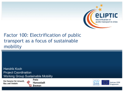 Electrification of public transport as a focus of