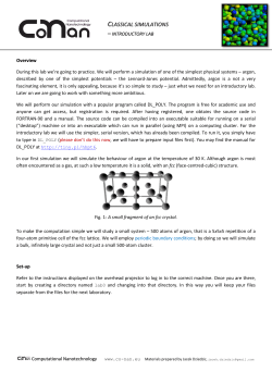 CLASSICAL SIMULATIONS