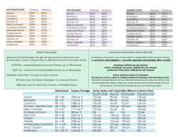 Dimensions Square Footage Setup Styles and Capacities Without A