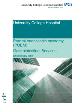 Peroral endoscopic myotomy
