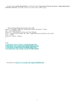 Connections between the Lines