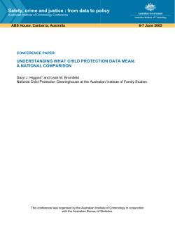 Understanding what child protection data mean