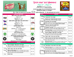 Activities Schedule - North Texas Jellystone Park
