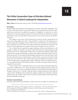 12 The Civilian Conservation Corps at Chiricahua National