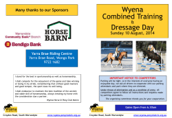 program - Pony Club Victoria