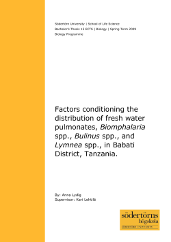 Factors conditioning the distribution of fresh water