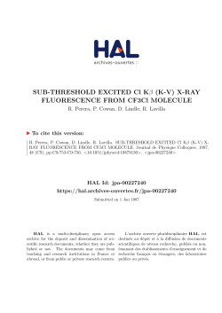 SUB-THRESHOLD EXCITED Cl K (KV) X-RAY