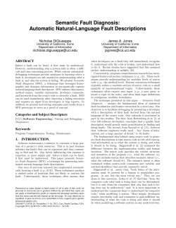 Automatic Natural-Language Fault Descriptions