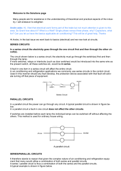 Electrical Circuits Continued Sep 15