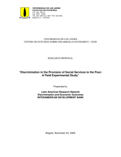 Discrimination in the Provision of Social Services to the Poor: A Field