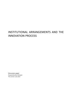 Innovation Paper - Brent Wheeler Group