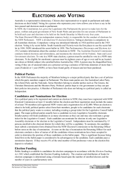 elections and voting