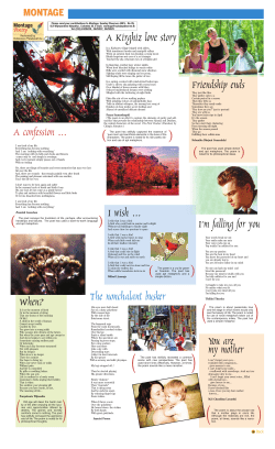 A confession … A Kirghiz love story When? Friendship ends I`m