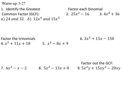 Unit 7 Day 8: Factoring Polynomials With More Than 3 Terms