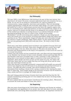 to learn more about our chateau, our history and philosophy