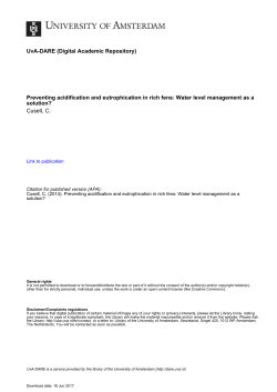 Nitrogen or phosphorus limitation in rich fens?