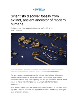 Scientists discover fossils from extinct, ancient ancestor of modern