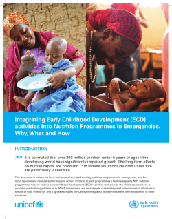 ECD - World Health Organization