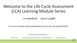 Module alpha1 - Goal, Function, and Functional Unit