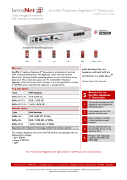 beroNet Telephony Appliance 2nd Generation