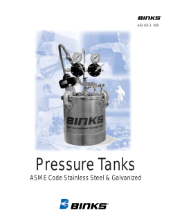 Pressure Tanks