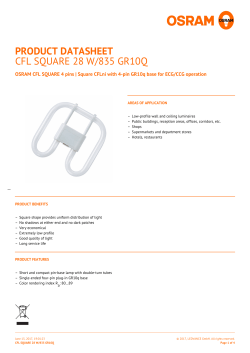 CFL SQUARE 28 W/835 GR10Q