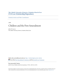 Children and the First Amendment
