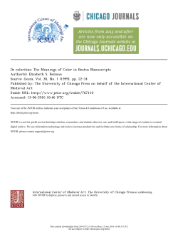 De coloribus: The Meanings of Color in Beatus Manuscripts