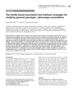 The family based association test method: strategies for
