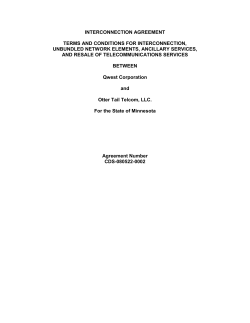 interconnection agreement terms and conditions for interconnection