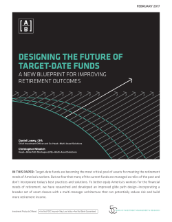 Designing the Future of Target-Date Funds