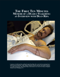 interview. - Cape Fear Serpentarium