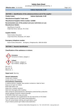 Safety Data Sheet - Fisher Scientific