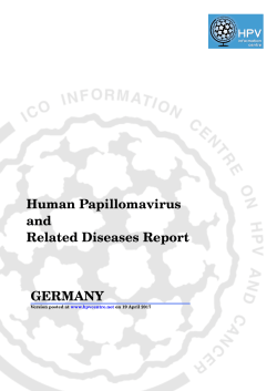 Germany - ICO Information Centre on HPV and Cancer