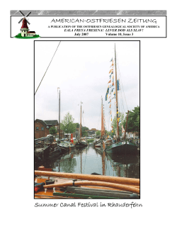 OGSA - July 2007 Newsletter - Ostfriesen Genealogical Society of