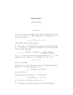 Solutions to Homework 4 - Department of Mathematics