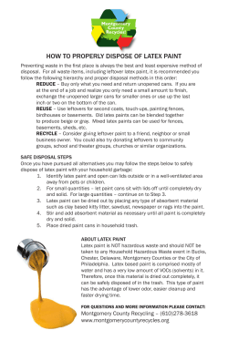 How to Properly Dispose of Latex Paint