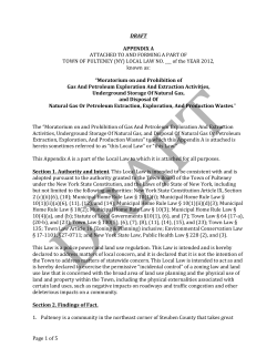 Pulteney Moratorium Appendix 012412