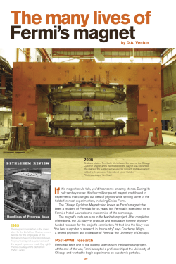 The many lives of Fermi`s magnet