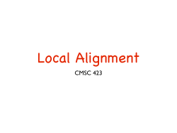 Local Sequence Alignment