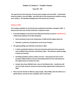 Chapter 15, Section 2 &ndash; Trouble in Kansas