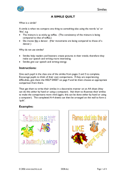 Similes - Wingate English