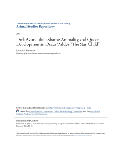 Dark Avunculate: Shame, Animality, and Queer Development in