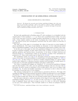 Cross-ratios of quadrilateral linkages