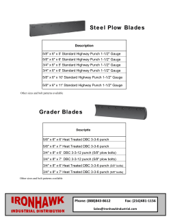 Steel Plow Blades Grader Blades - IRONHAWK Industrial Distribution