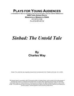 Sinbad: The Untold Tale - Plays for Young Audiences